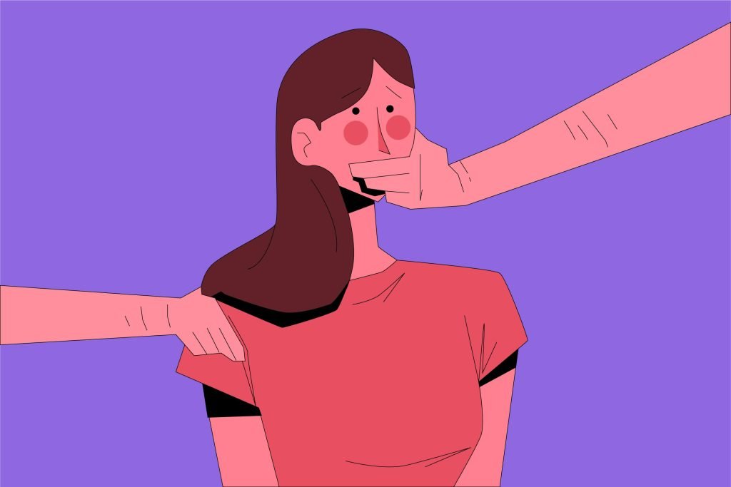 Assédio contra mulher violência processual. Fonte: Freepik