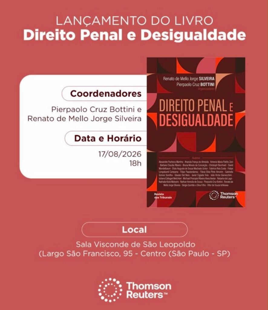 Livro debate os impactos da desigualdade no sistema de Justiça criminal brasileiro