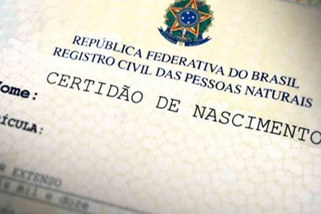 certidao de nascimento