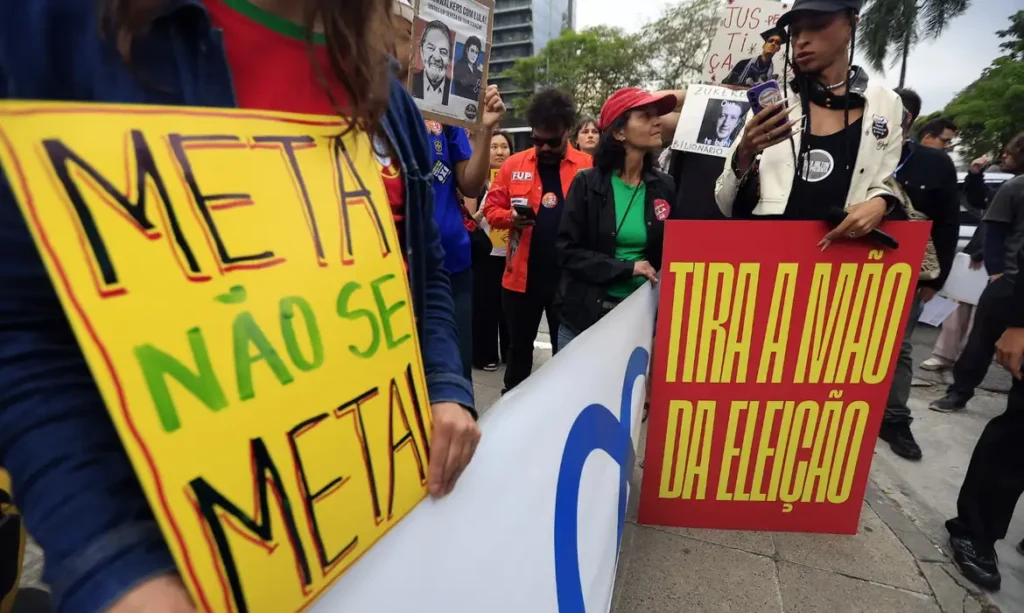 manifestação contra a Meta – Paulo Pinto – Agência Brasil